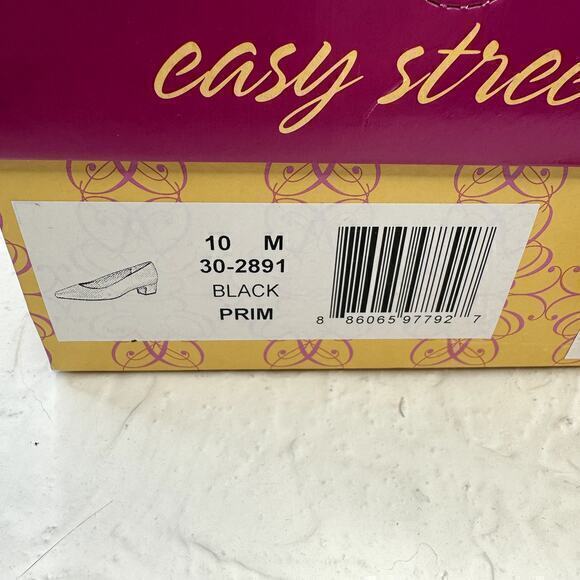 Easy Street Prim Pump Heel Black Size 10 - Picture 10 of 10